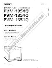 Ver PVM-1351Q pdf Instrucciones de funcionamiento (manual principal)
