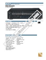 View RCD-W222ES pdf Specifications with Key Features
