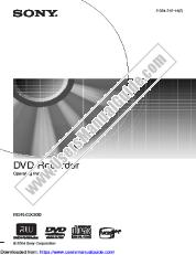 View HT-8800DP pdf Operating Instructions (RDR-GX300 DVD Recorder)