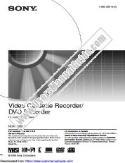 Ansicht RDR-VX511 pdf Bedienungsanleitung