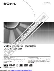 View RDR-VX515 pdf Operating Instructions