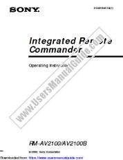 View RM-AV2100 pdf Operating Instructions  (primary manual)