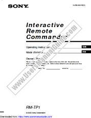 Ver RM-TP1 pdf Manual de usuario principal