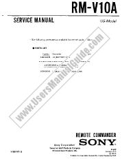 Voir RM-V10A pdf Manuel de l'utilisateur principal