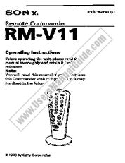 Ver RM-V11 pdf Manual de usuario principal