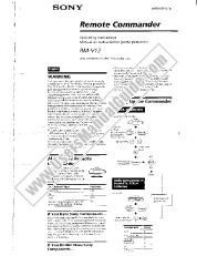 Ver RM-V12 pdf Manual de usuario principal