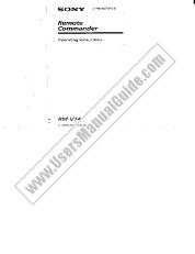 Ver RM-V14 pdf Manual de usuario principal