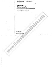Ver RM-V15 pdf Manual de usuario principal