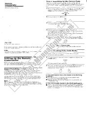 View RM-V30 pdf Primary User Manual