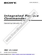 Visualizza RM-VL1000/B pdf Istruzioni per l'uso (manuale principale)