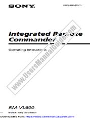 View RM-VL600 pdf Operating Instructions