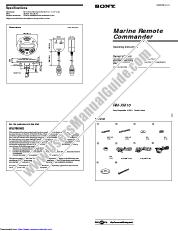 Ver RM-XM10B pdf Instrucciones de operación