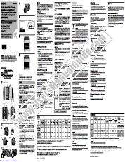 Vezi SAL-50F14 pdf Instrucțiuni de operare (în engleză, spaniolă, franceză)