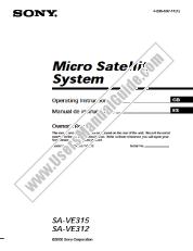 Ver SA-VE315 pdf Manual de usuario principal