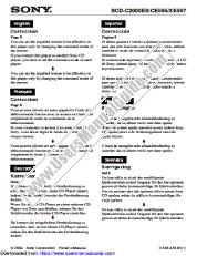 Voir SCD-CE595 pdf correction d'instructions d'utilisation (p.8: mode de commande)