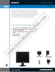 Vezi SDM-S75AS pdf Specificațiile de marketing