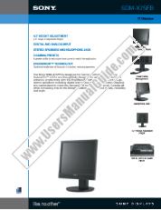 Ver SDM-X75FB pdf Especificaciones de comercialización