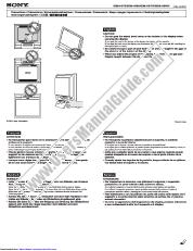 View SDM-HS75P pdf Precaution: carrying the display