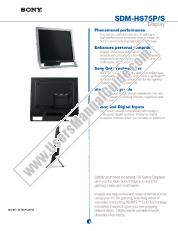 View SDM-HS75PS pdf Marketing Specifications