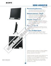 Ver SDM-HS95PB pdf Especificaciones de comercialización
