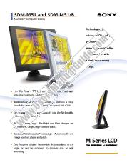 Voir SDM-M51 pdf Spécifications de marketing