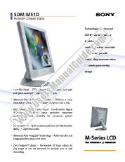 Voir SDM-M51D pdf Spécifications de marketing