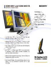 Ver SDM-M81 pdf Especificaciones de comercialización