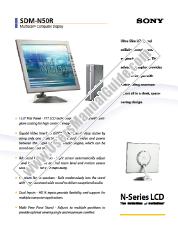 Ver SDM-N50R pdf Especificaciones de comercialización