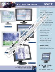 Vezi SDM-S81R pdf Diagramă comparație: ecran plat LCD serie STYLEPRO