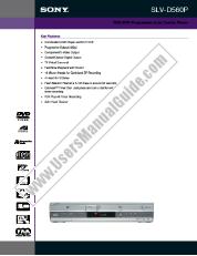 Ver SLV-D560P pdf Especificaciones de comercialización
