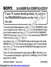 View SLV-D300P pdf Insert: TV screen goes blank