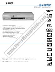 Ver SLV-D350P pdf Especificaciones de comercialización