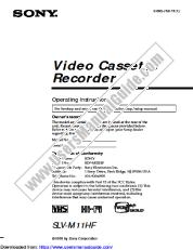 Ver SLV-M11HF pdf Manual de usuario principal