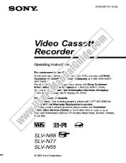 Ver SLV-N88 pdf Manual de usuario principal
