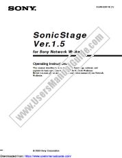 View MZ-N510CK pdf SonicStage v1.5 Operating Instructions