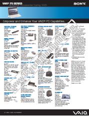 View VGN-FS500 pdf Accessories: Spring 2005 FS-series