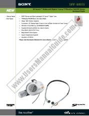 Ver SRF-M85V pdf Especificaciones del producto