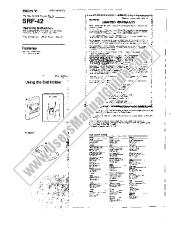 Ansicht SRF-42 pdf Betriebsanleitung (primäres Handbuch)