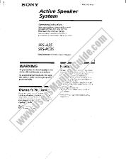 Ver SRS-A35 pdf Manual de usuario principal