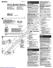 Ver SRS-P11Q pdf Instrucciones de funcionamiento (manual principal)