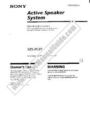 Ver SRS-PC41 pdf Manual de usuario principal