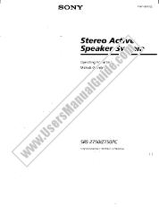 Ver SRS-Z750PC pdf Manual de usuario principal