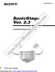 View D-NE329SP pdf SonicStage 2.3 Instructions