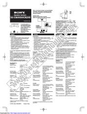 Ver SS-CN495H pdf Manual de usuario principal