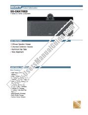 Ver SS-CNX70ED pdf Especificaciones de comercialización