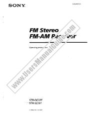 Ver STR-SE391 pdf Manual de usuario principal