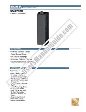 Ver SS-X70ED pdf Especificaciones de comercialización