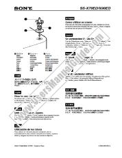 Voir SS-X70ED pdf Remarque sur: Comment utiliser les pointes