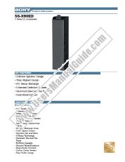 Ver SS-X90ED pdf Especificaciones de comercialización