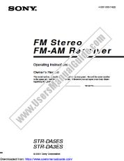View STR-DA5ES pdf Primary User Manual